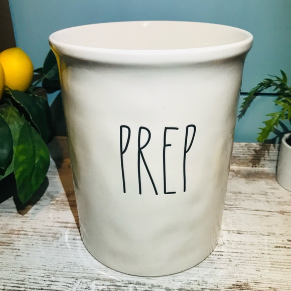 Rae Dunn PREP large kitchen ceramic crock new!